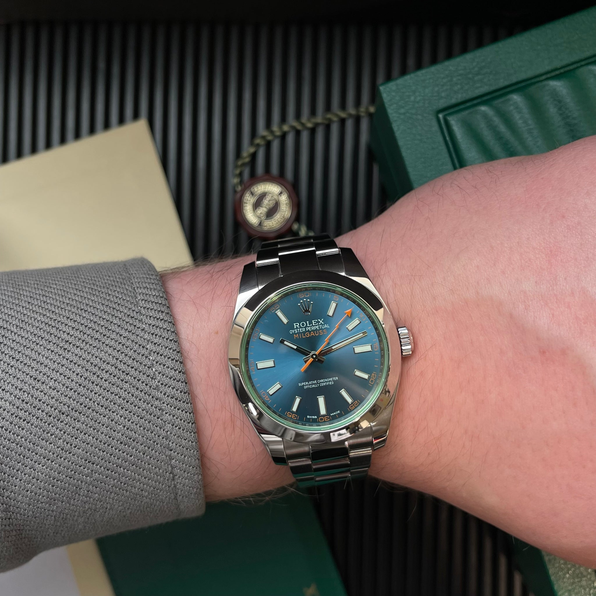 Rolex Milgauss 116400GV Blue