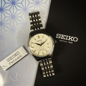 Montre automatique Seiko
cadran blanc
Horlogerie japonaise
Mouvement mécanique
Design élégant
Montre pour homme
Verre Hardlex
Étanchéité
Bracelet en acier inoxydable
Seiko 5
Prospex
Presage
Montre de luxe abordable
Précision japonaise