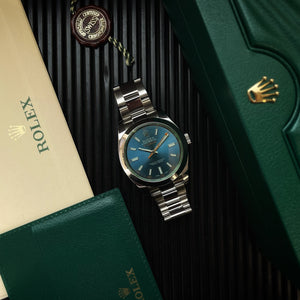 montre rolex milgauss bleue