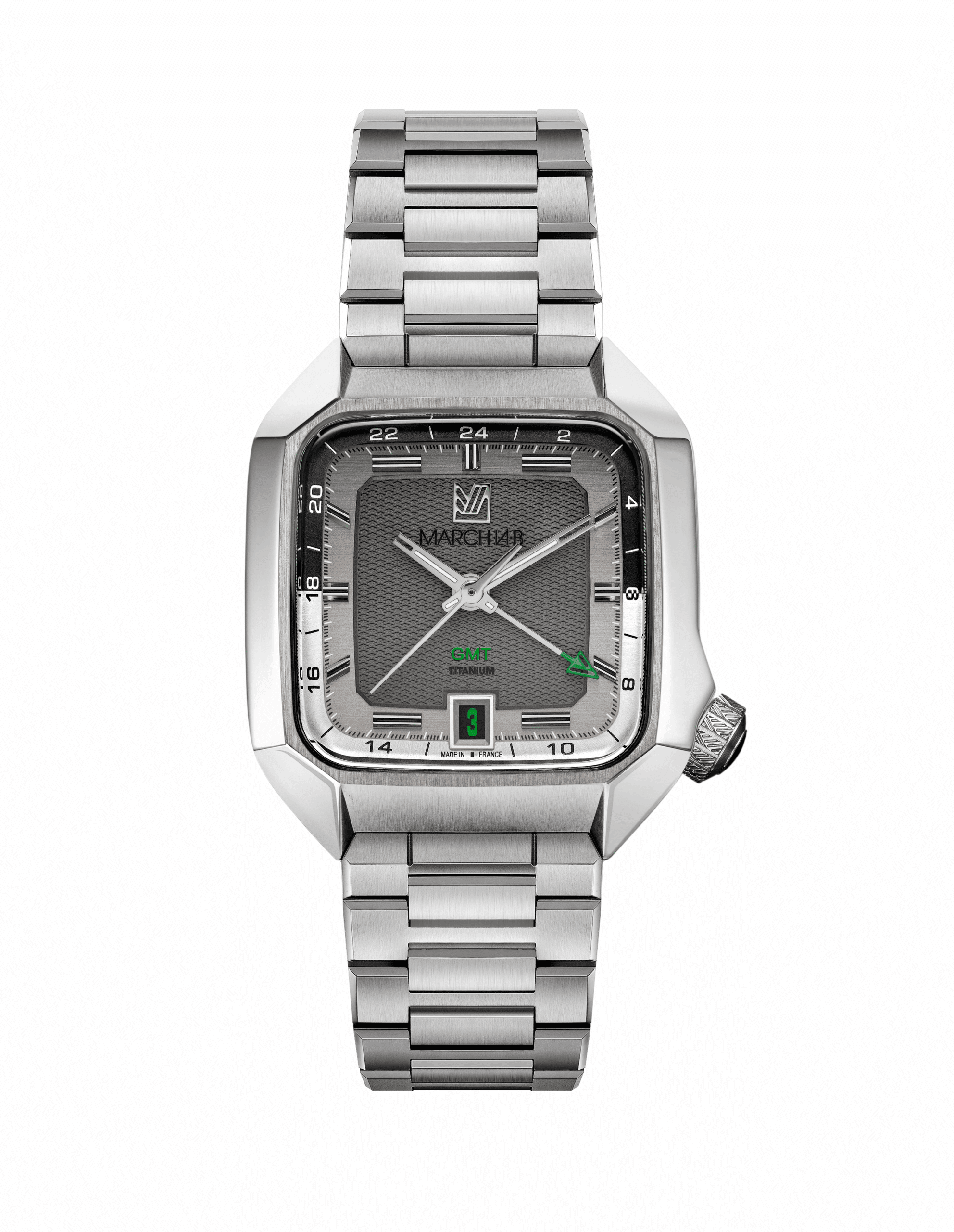 March Lab – AM2 Slim GMT Titane Millésime 2025 March Lab – AM2 Slim GMT Titane Millésime 2025
