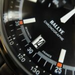 CADRAN LIP DATE NOIR ORANGE RALLYE CHRONO