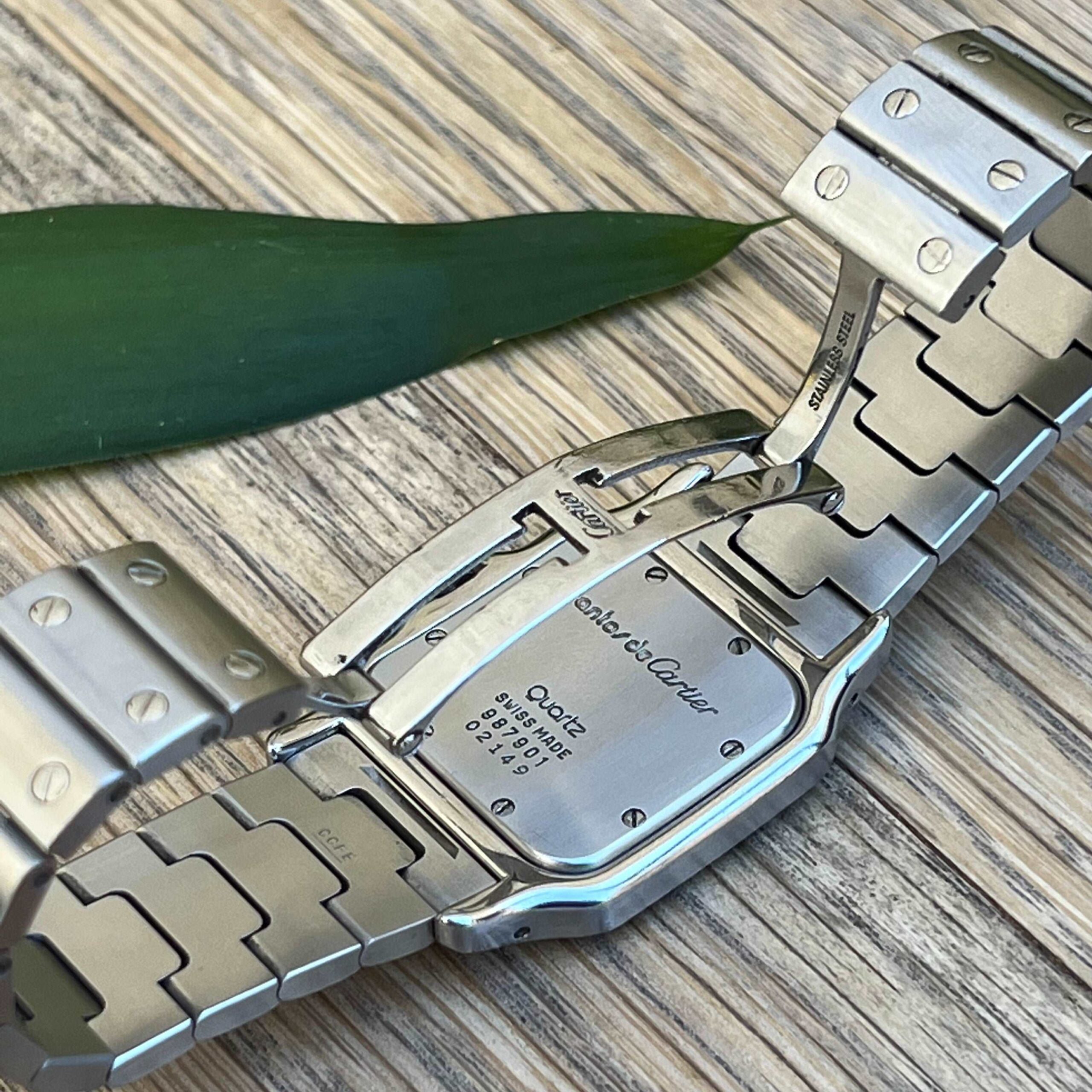 Cartier Santos acier Galbée
