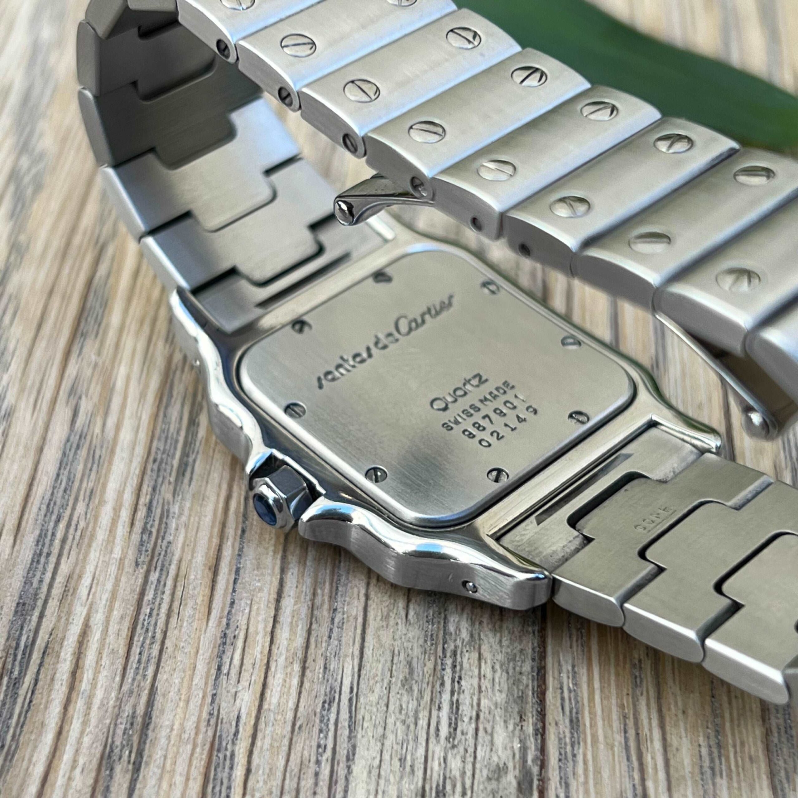 Cartier Santos acier Galbée