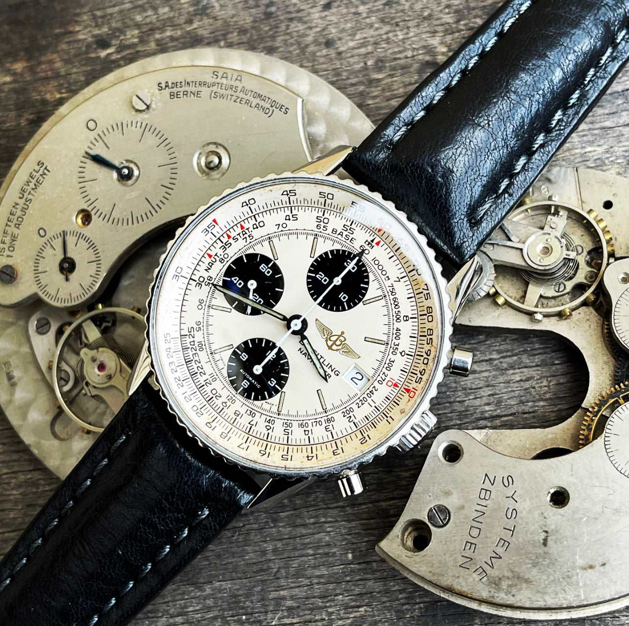 Breitling Old Navitimer Panda. Breitling Old Navitimer Panda..