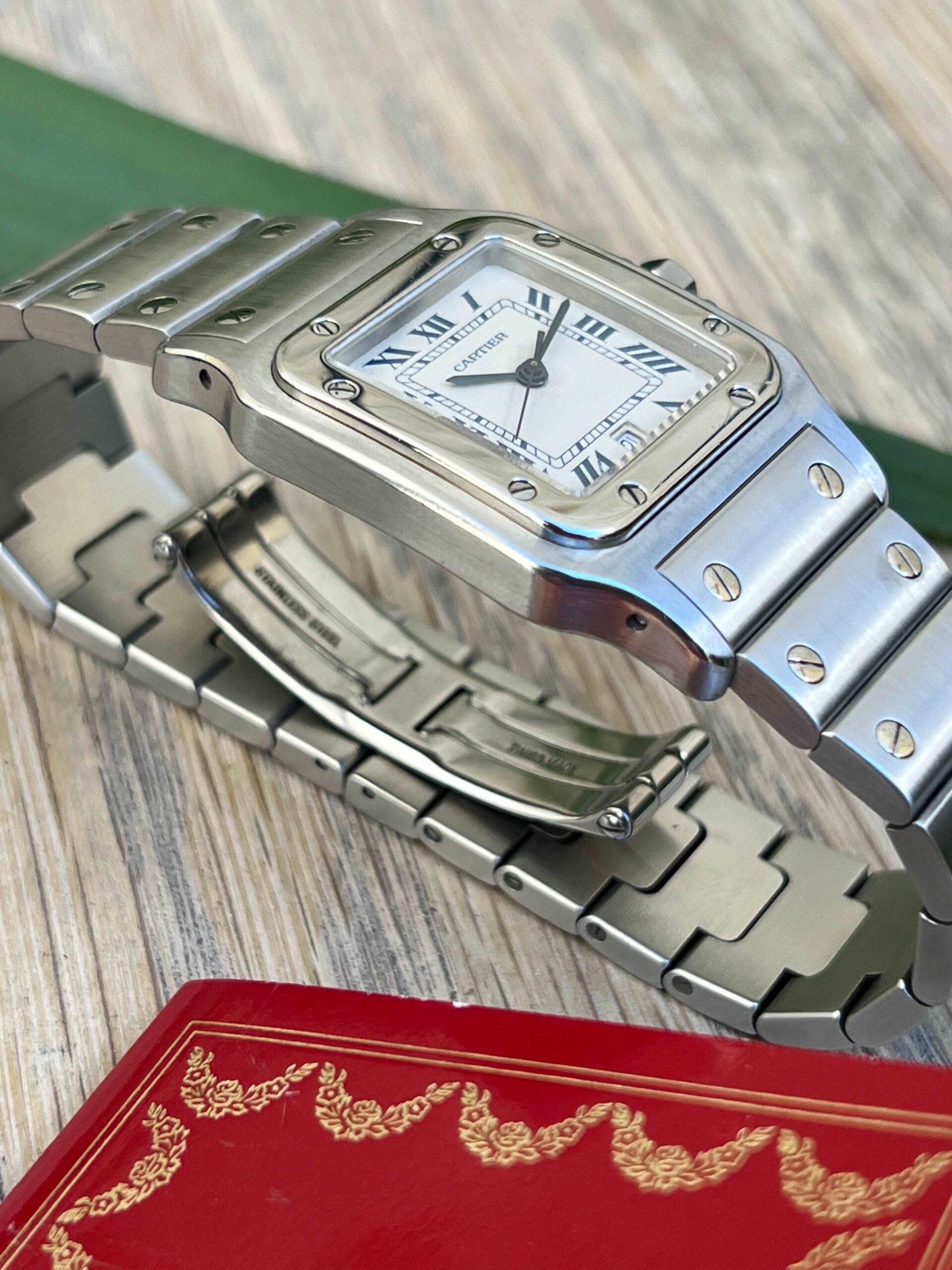 Cartier Santos acier Galbée