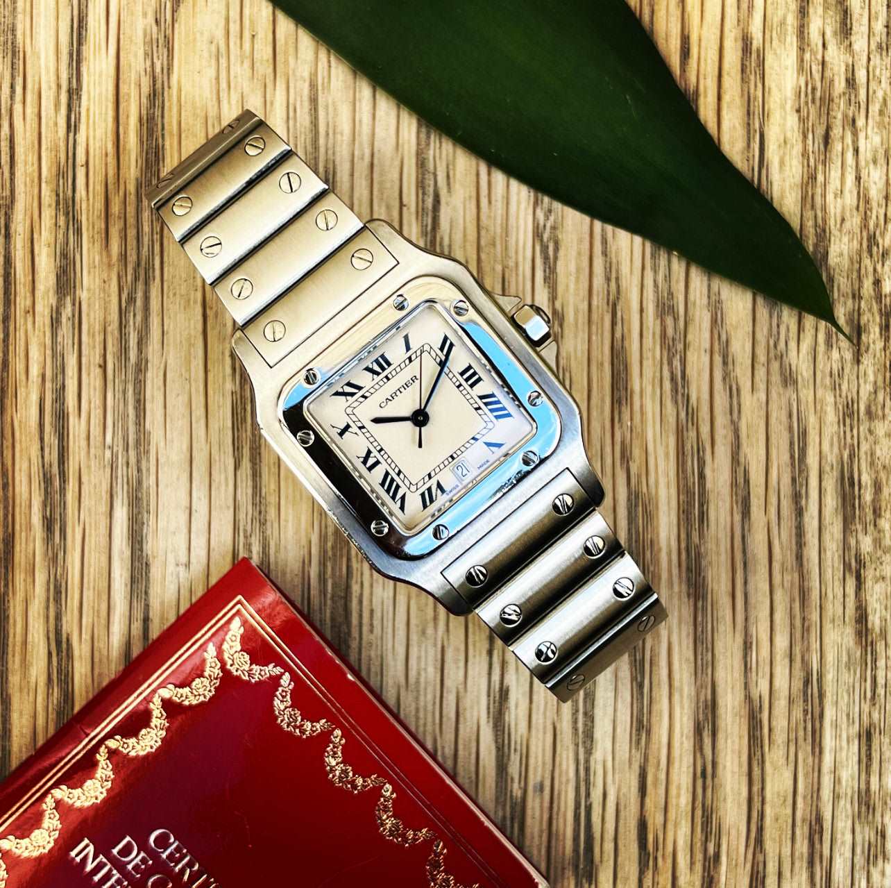 Cartier Santos acier Galbée