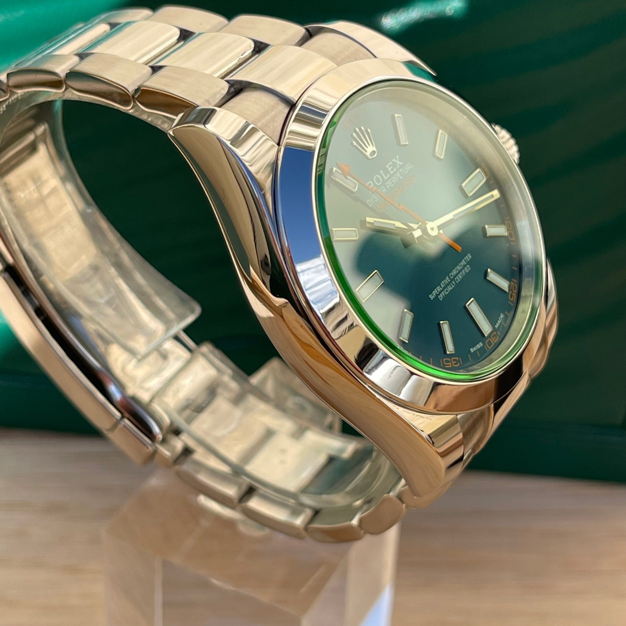 Rolex Milgauss 116400GV Blue.