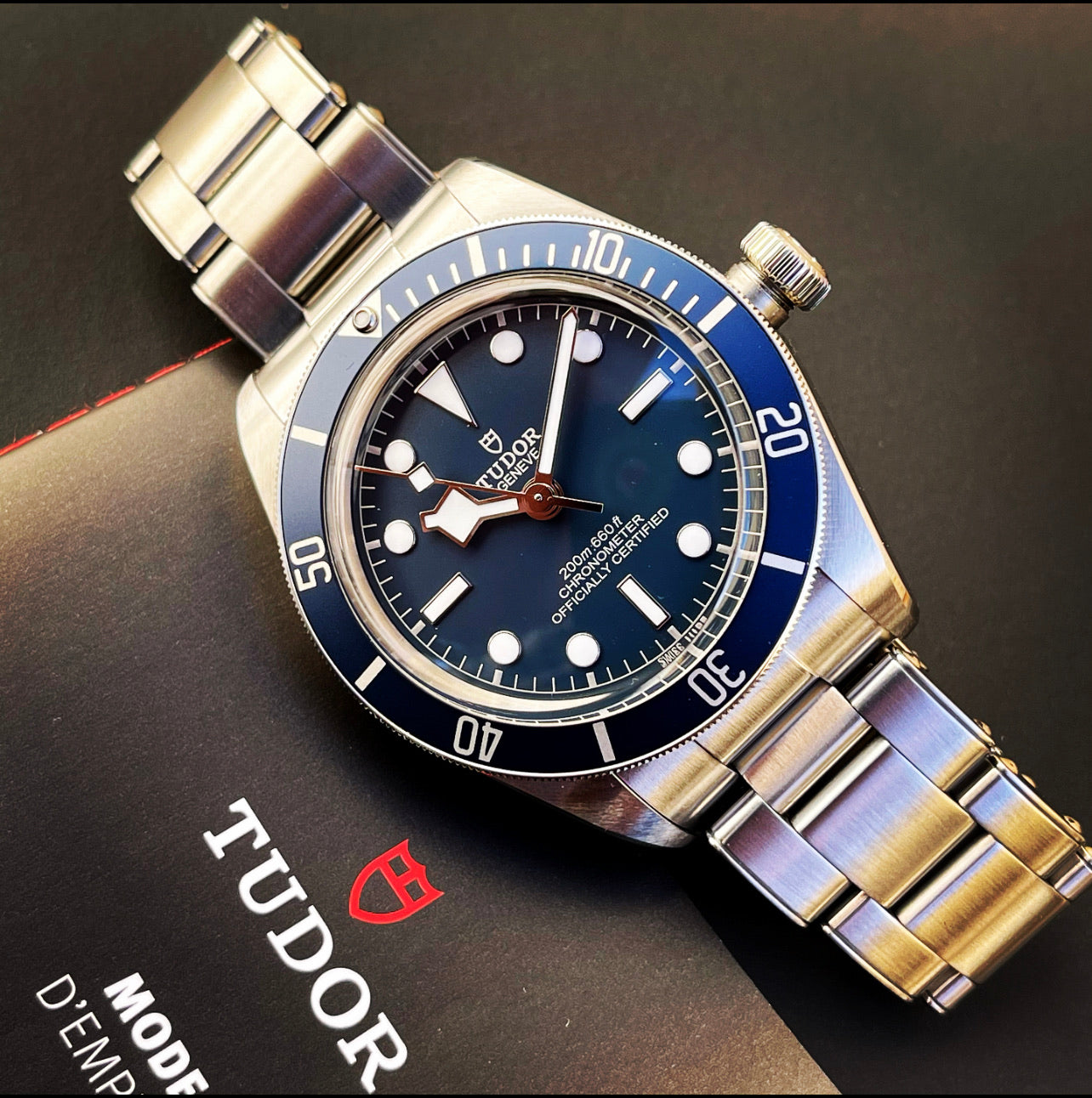 Tudor blackbay Snowflake ‘58 bleu.