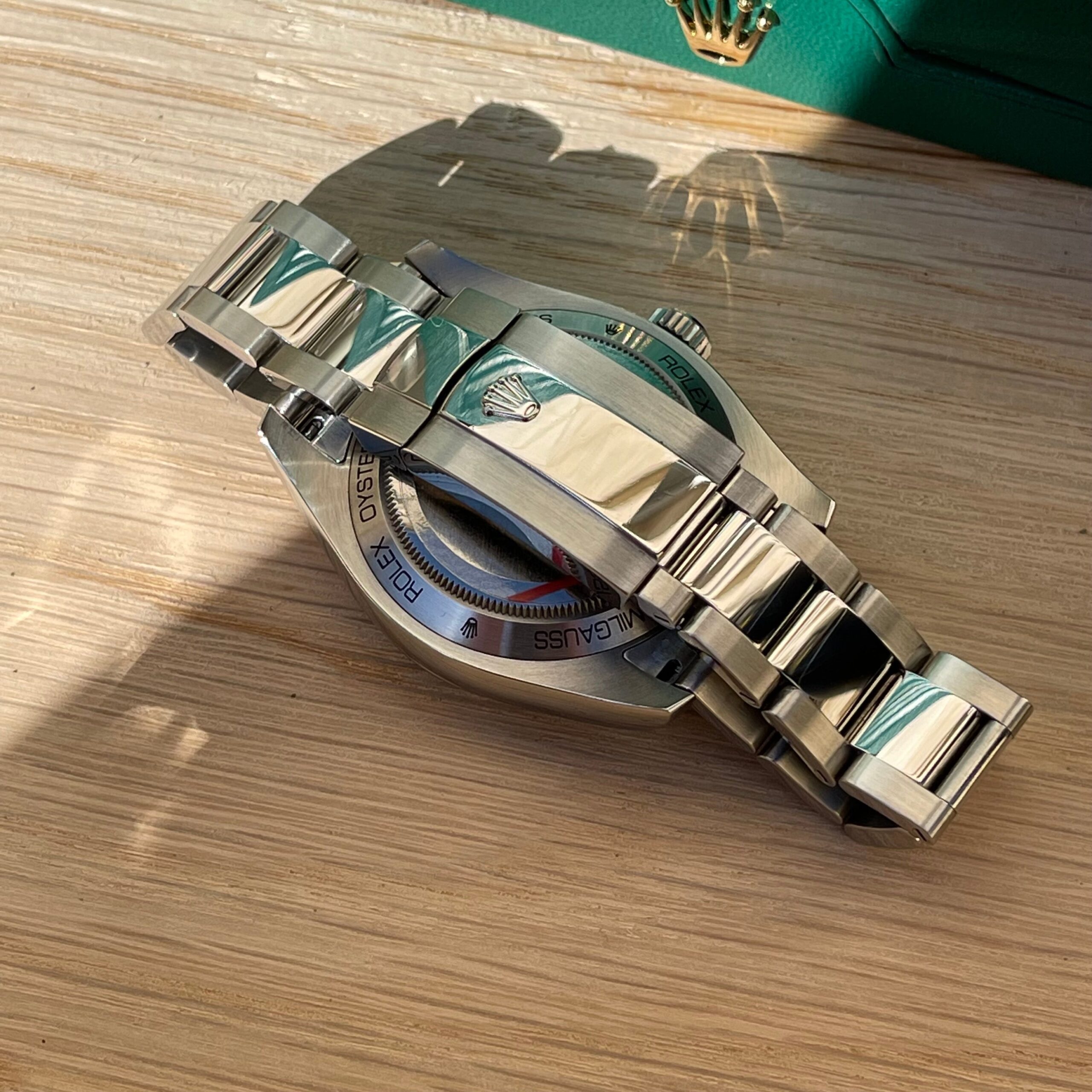 Rolex Milgauss 116400GV Blue.