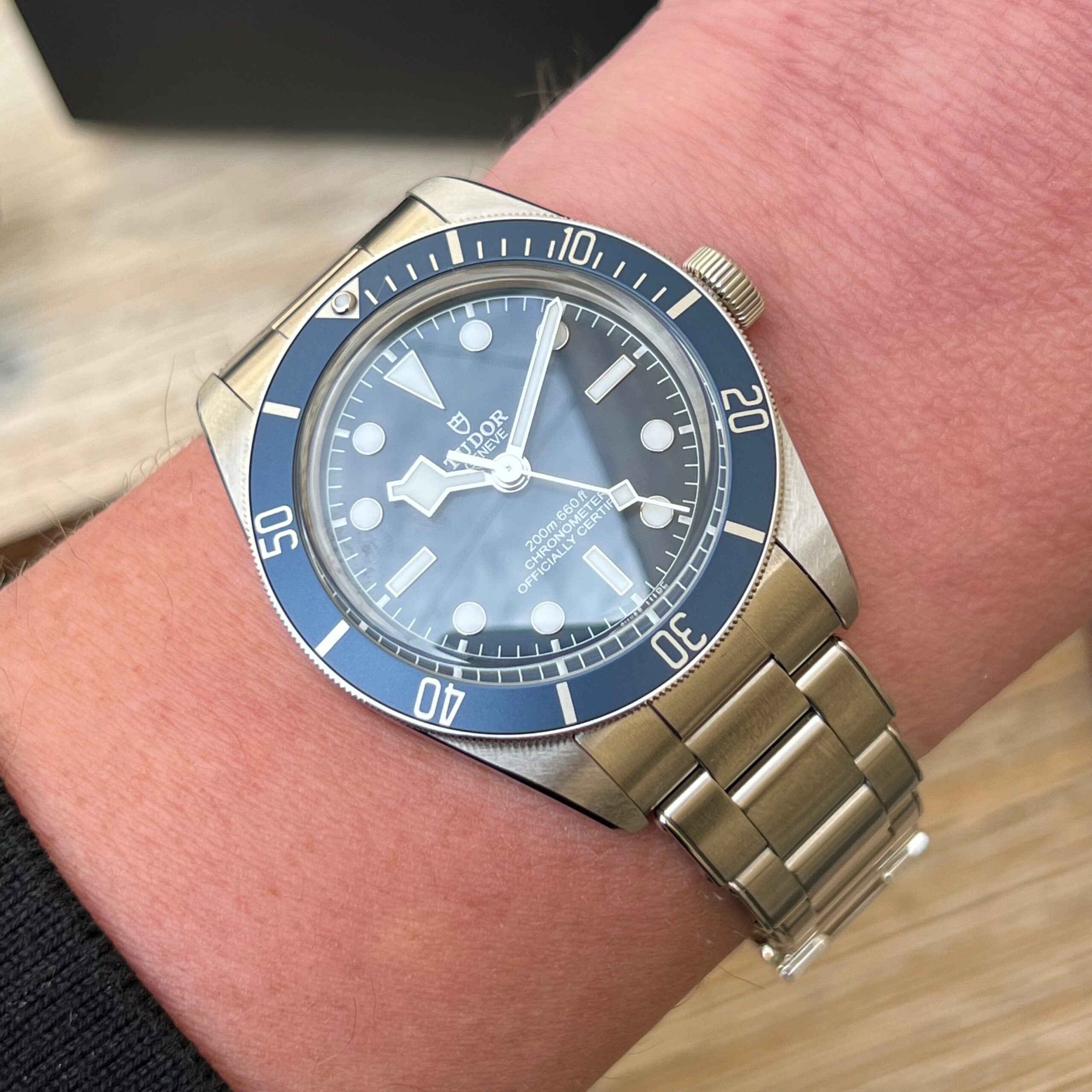 Tudor blackbay Snowflake ‘58 bleu.
