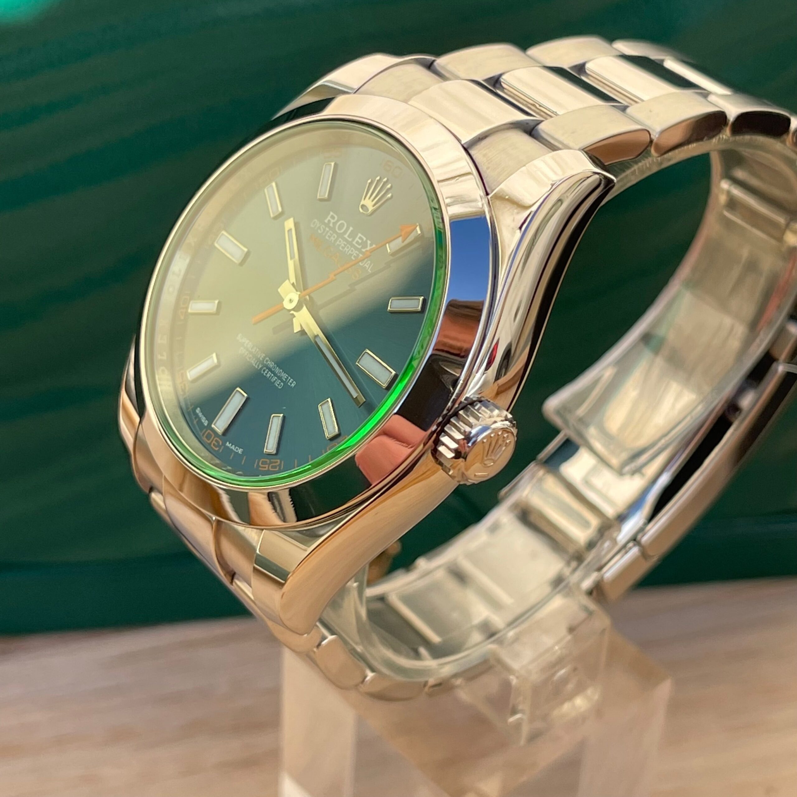 Rolex Milgauss 116400GV Blue.