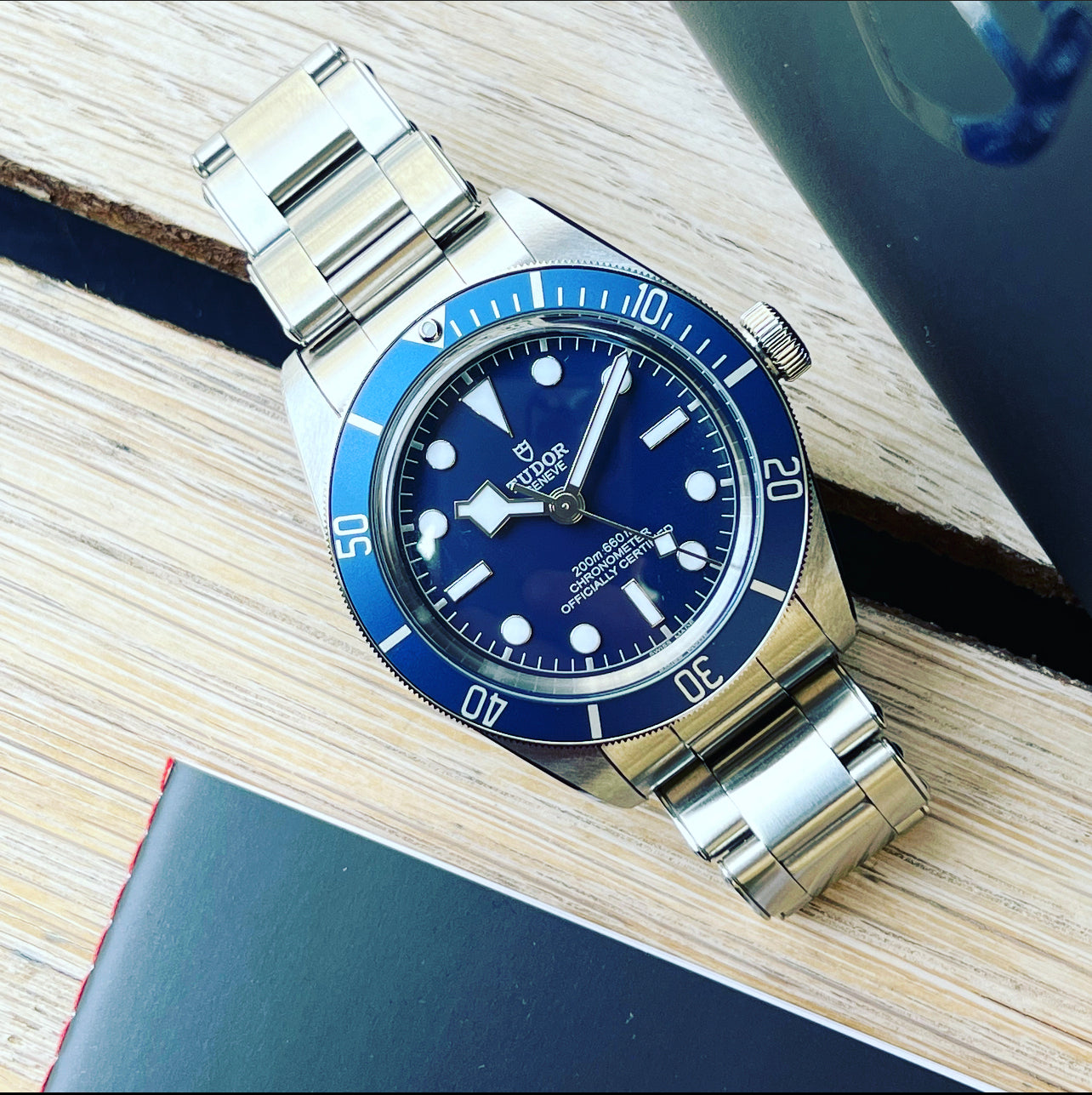 Tudor blackbay Snowflake ‘58 bleu.