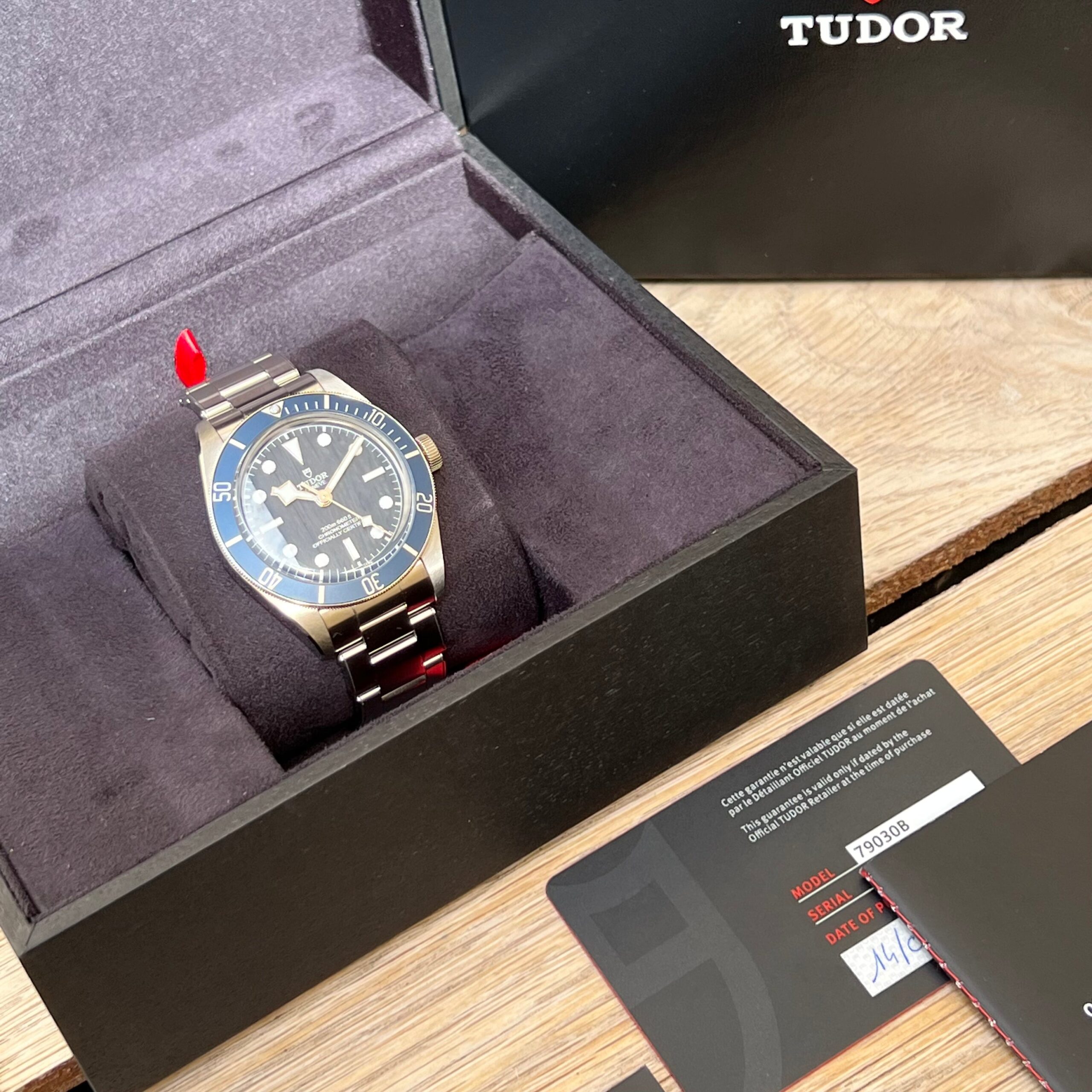 Tudor blackbay Snowflake ‘58 bleu.