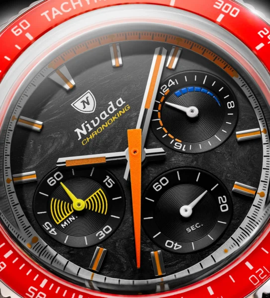 Nivada Grenchen - CHRONOKING MECAQUARTZ RACING CARBON