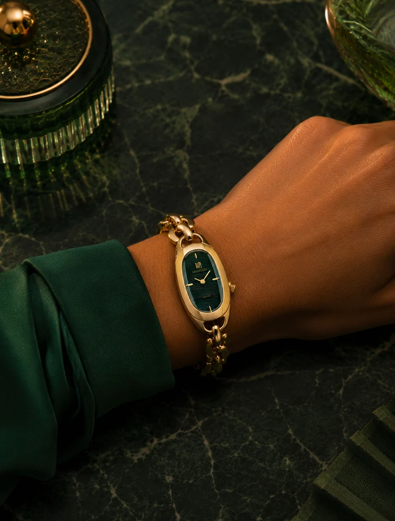 March Lab – OBLONGUE Drapée Emerald