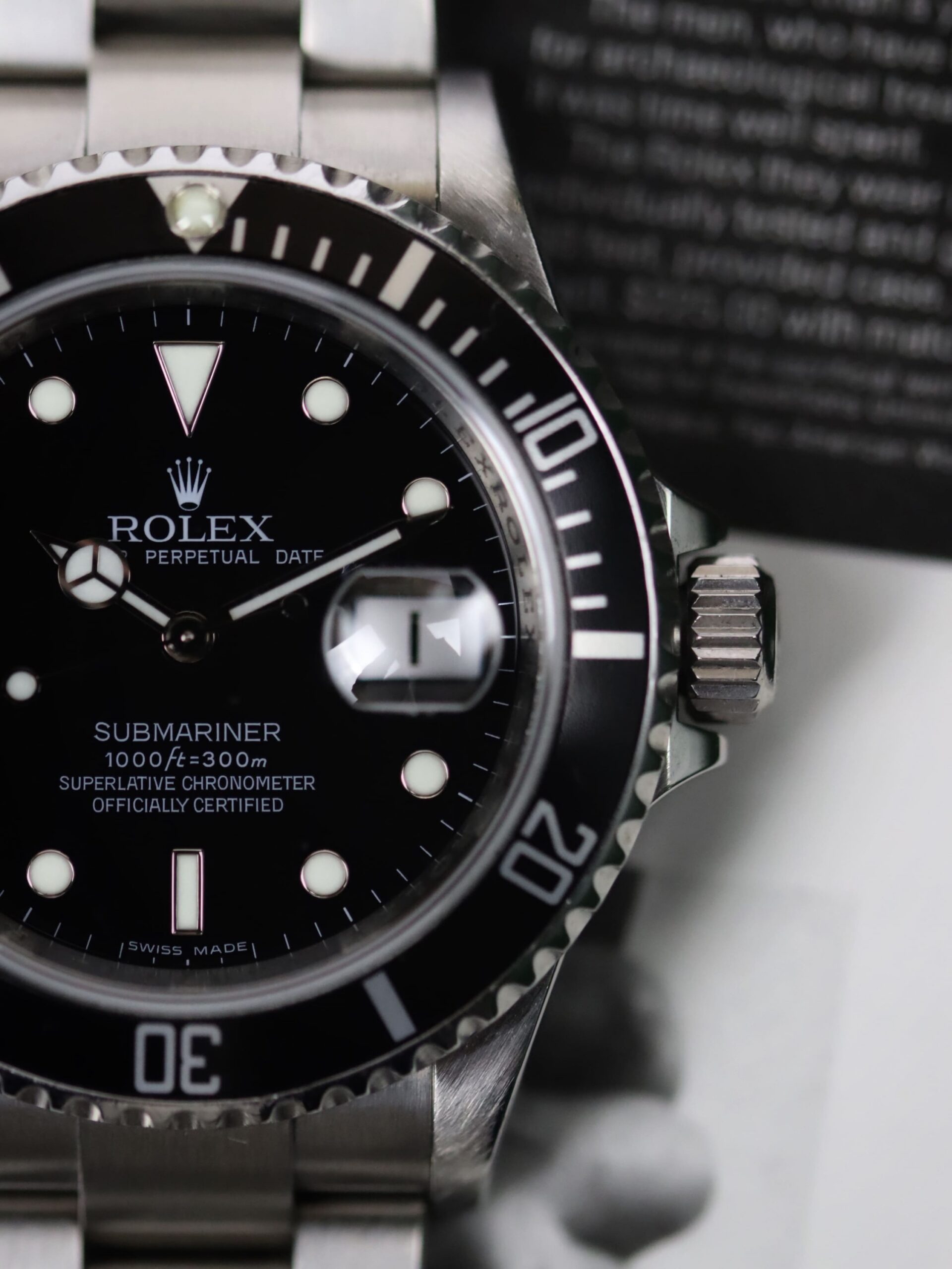 Rolex Submariner date COSC ref 16610